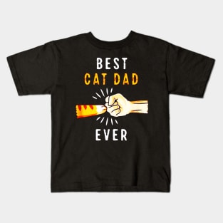 Best Cat Dad Ever Kids T-Shirt